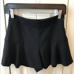 Marciano Black Flared Mini Skirt Skort Shorts 0 XS